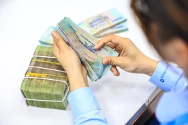 Trong thời gian qua, các ngân hàng thương mại rất tích cực thực hiện giảm mạnh lãi suất đưa mặt bằng lãi suất về mức khá thấp. (Ảnh: PV/Vietnam+)