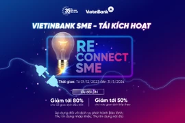 VietinBank ưu đãi phí cho doanh nghiệp vừa và nhỏ tái sử dụng dịch vụ (Ảnh: PV/Vietnam+)