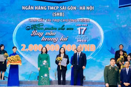 SHB ủng hộ 2 tỷ đồng góp phần mang “mùa xuân cho em” dịp Tết Nhâm Nhìn