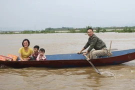 Ngập lụt do mưa bão. (Ảnh: Hải Yến/TTXVN)