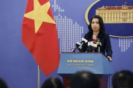 Người Phát ngôn Bộ Ngoại giao Lê Thị Thu Hằng. (Ảnh: Dương Giang/TTXVN)
