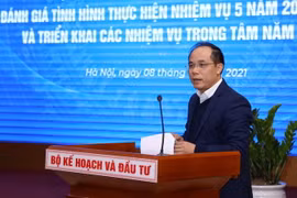 Cục trưởng Cục Quản lý đăng ký kinh doanh Bùi Anh Tuấn. (Ảnh: Hoàng Hiếu/TTXVN)