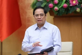 Thủ tướng Phạm Minh Chính chủ trì phiên họp. (Ảnh: Dương Giang/TTXVN)