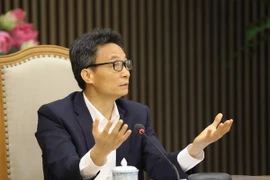 Phó Thủ tướng Vũ Đức Đam phát biểu tại buổi làm việc. (Ảnh: Văn Điệp/TTXVN)