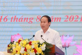 Ông Lê Tiến Châu, Ủy viên Trung ương Đảng, Phó Chủ tịch - Tổng thư ký Ủy ban Trung ương Mặt trận Tổ quốc Việt Nam. (Ảnh: Phương Hoa/TTXVN)