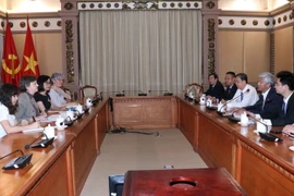 Quang cảnh buổi tiếp. (Ảnh: Xuân Khu/TTXVN)