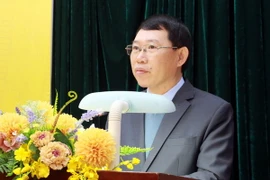 Chủ tịch UBND tỉnh Bắc Giang Lê Ánh Dương. (Ảnh: Đồng Thúy/TTXVN)