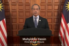 Thủ tướng Malaysia Muhyiddin Yassin phát biểu tại Hội nghị. (Ảnh: Đào Thanh Tùng/TTXVN)