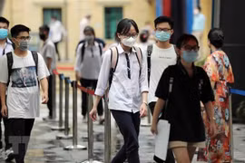 Thí sinh cân nhắc có nên thay đổi các nguyện vọng đã đăng ký hay không và thay đổi, điều chỉnh. (Ảnh: Thanh Tùng/TTXVN)