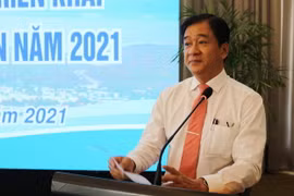 Ông Nguyễn Long Biên, Phó Chủ tịch UBND tỉnh Ninh Thuận, phát biểu tại Hội thảo. (Ảnh: Nguyễn Thành/TTXVN)