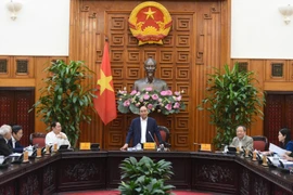 Thủ tướng Nguyễn Xuân Phúc, Trưởng ban chỉ đạo phát biểu. (Ảnh: Thống Nhất/TTXVN)