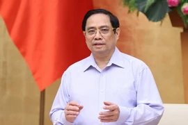 Thủ tướng Phạm Minh Chính yêu cầu lãnh đạo các tỉnh, thành phải dành ưu tiên cao nhất cho mục tiêu phòng, chống dịch; đặt sức khỏe, tính mạng của nhân dân lên trên hết. (Ảnh: Dương Giang/TTXVN)