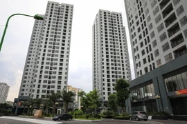 Dự án nhà ở thương mại phục vụ tái định cư tại khu X2 Đại Kim, quận Hoàng Mai. (Ảnh: Tuấn Anh/TTXVN)