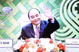 Chủ tịch nước Nguyễn Xuân Phúc tại Cuộc họp. (Ảnh: Thống Nhất/TTXVN)