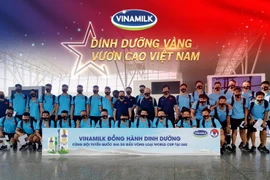 Vinamilk tự hào mang đến nguồn dinh dưỡng vàng đồng hành cùng đội tuyển quốc gia du đấu vòng loại World Cup tại UAE. (Nguồn: Vinamilk)