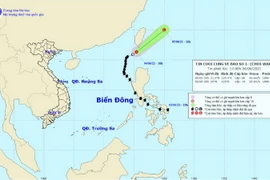 Hình ảnh vị trí, đường đi của bão số 1 suy yếu thành áp thấp nhiệt đới. (Nguồn: nchmf.gov.vn)