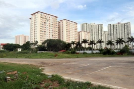 Khu đất 9.000m được quy hoạch là công viên hoàn chỉnh duy nhất của Khu trung tâm Chí Linh được chủ đầu tư đề nghị chuyển thành đất tái định cư. (Ảnh: Đông Hưng/TTXVN)