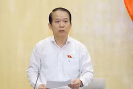 Chủ nhiệm Ủy ban Pháp luật của Quốc hội Hoàng Thanh Tùng phát biểu. (Ảnh: Doãn Tấn/TTXVN)
