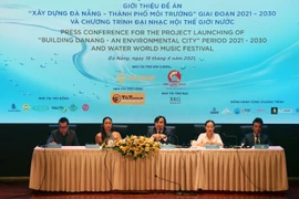 Quang cảnh buổi họp báo. (Ảnh: Trần Lê Lâm/TTXVN)