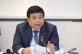Bộ trưởng Bộ Kế hoạch và Đầu tư Nguyễn Chí Dũng phát biểu. (Ảnh: Doãn Tấn/TTXVN)