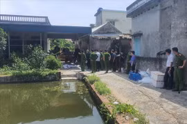 Hiện trường vụ thảm án con rể giết vợ và bố mẹ vợ ở Thái Bình. (Nguồn: laodong)