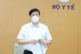 Bộ trưởng Bộ Y tế Nguyễn Thanh Long, Trưởng Ban Chỉ đạo chiến dịch tiêm chủng vaccine phòng COVID-19. (Ảnh: Minh Quyết/TTXVN)