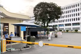 Bệnh viện Bệnh nhiệt đới TP Hồ Chí Minh. (Ảnh: Hồng Giang/TTXVN)