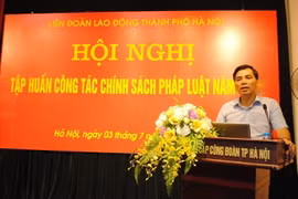 Phó Chủ tịch Liên đoàn Lao động thành phố Hà Nội Lê Đình Hùng. (Nguồn: laodong.vn)