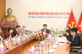 Quang cảnh phiên họp trực tuyến. (Ảnh: Phương Hoa/TTXVN)