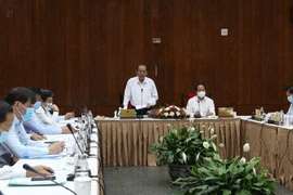 Quang cảnh buổi làm việc ngày 14/5 vừa qua. (Ảnh: Xuân Tình/TTXVN)