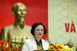 Thứ trưởng Bộ Nội vụ Phạm Thị Thanh Trà. (Ảnh: Văn Điệp/TTXVN)