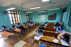 Học sinh Trường THCS Lê Quý Đôn trước khi nghỉ dịch. (Nguồn: tuyenquang.gov.vn)
