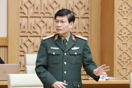 Thiếu tướng Nguyễn Xuân Kiên, Cục trưởng Cục Quân y phát biểu. (Ảnh: Doãn Tấn/TTXVN)