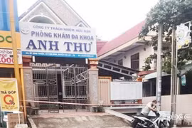 Phòng khám đa khoa Anh Thư, tại ấp Bình Thuận, xã Tam Bình, Cai Lậy. (Nguồn:baoapbac.vn)