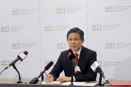 Bộ trưởng Công thương Chan Chun Sing. (Ảnh: Lê Dương/TTXVN)