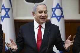 Thủ tướng Israel Benjamin Netanyahu chủ trì cuộc họp nội các tại Jerusalem ngày 8/2/2020. (Nguồn: AFP/TTXVN)