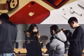Một cửa hàng bán lẻ của Apple tại Bắc Kinh, Trung Quốc. (Nguồn: AFP)