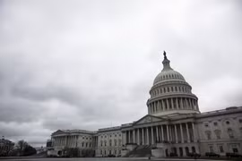 Tòa nhà Quốc hội Mỹ tại Washington D.C. ngày 25/3/2020. (Nguồn: THX/TTXVN)