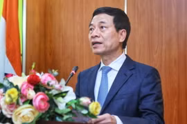 Bộ trưởng Thông tin và Truyền thông, Phó Chủ tịch Trung ương Hội hữu nghị Việt Nam-Lào Nguyễn Mạnh Hùng. (Nguồn: TTXVN)