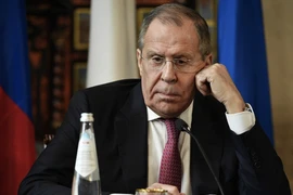 Ngoại trưởng Nga Sergei Lavrov trong cuộc họp báo sau Hội nghị cấp Bộ trưởng 2+2 tại Rome, Italy ngày 18/2/2020. (Nguồn: AFP/TTXVN)