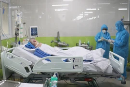 Bệnh nhân 91 sau khi được ngưng ECMO chiều 3/6. (Nguồn: TTXVN)