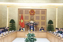 Thủ tướng Nguyễn Xuân Phúc phát biểu tại buổi làm việc. (Ảnh: Thống Nhất/TTXVN)