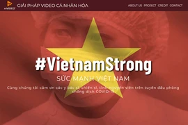 Giao diện trang web vietnamstrong.