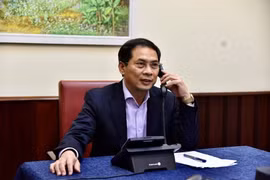 Thứ trưởng Thường trực Bộ Ngoại giao Bùi Thanh Sơn điện đàm. (Nguồn: TTXVN phát)
