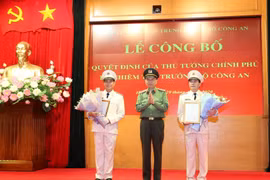 Bộ Công an công bố quyết định bổ nhiệm hai thứ trưởng mới