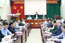 Ông Nguyễn Xuân Thắng, Bí thư Trung ương Đảng, Chủ tịch Hội đồng Lý luận Trung ương, Giám đốc Học viện Chính trị Quốc gia Hồ Chí Minh chủ trì kỳ họp. (Ảnh: Phương Hoa/TTXVN)