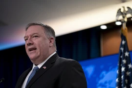Ngoại trưởng Mỹ Mike Pompeo phát biểu trong một cuộc họp báo tại Washington D.C. (Nguồn: THX/ TTXVN)