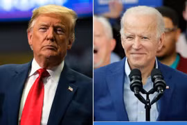 Ứng cử viên hàng đầu của đảng Dân chủ Joe Biden hiện đang dẫn trước Tổng thống Mỹ Donald Trump. (Nguồn: AP)