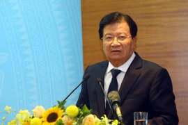 Phó Thủ tướng Trịnh Đình Dũng. (Ảnh: Huy Hùng/TTXVN)