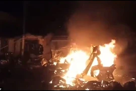 Hiện trường vụ nổ. (Nguồn: Twitter/dailymail.co.uk)